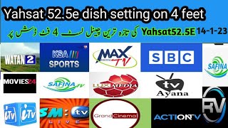 Yahsat 52e latest update & channel list 14-1- 2023
