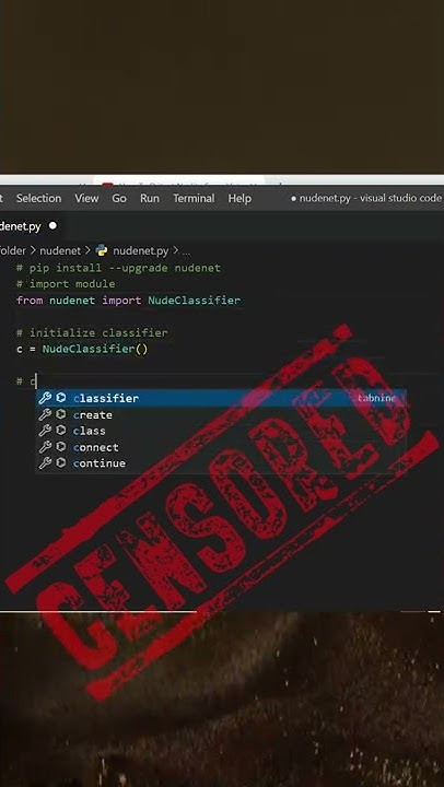 Censor Nudity By Python Nudenet Library - YouTube