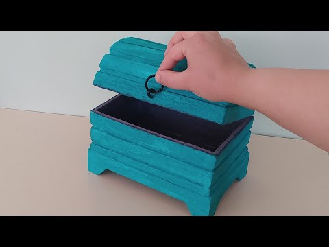 Diy cardboard box|Handmade box|Kardondan sandıq|Cardboard ideas