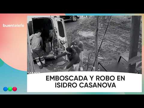 AMBUSH and ROBBERY: Criminals hold up DELIVERY DRIVERS in Isidro Casanova #BuenTelefe