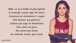 Selena Gomez, Rauw Alejandro - Baila Conmigo (Letra/Lyrics)