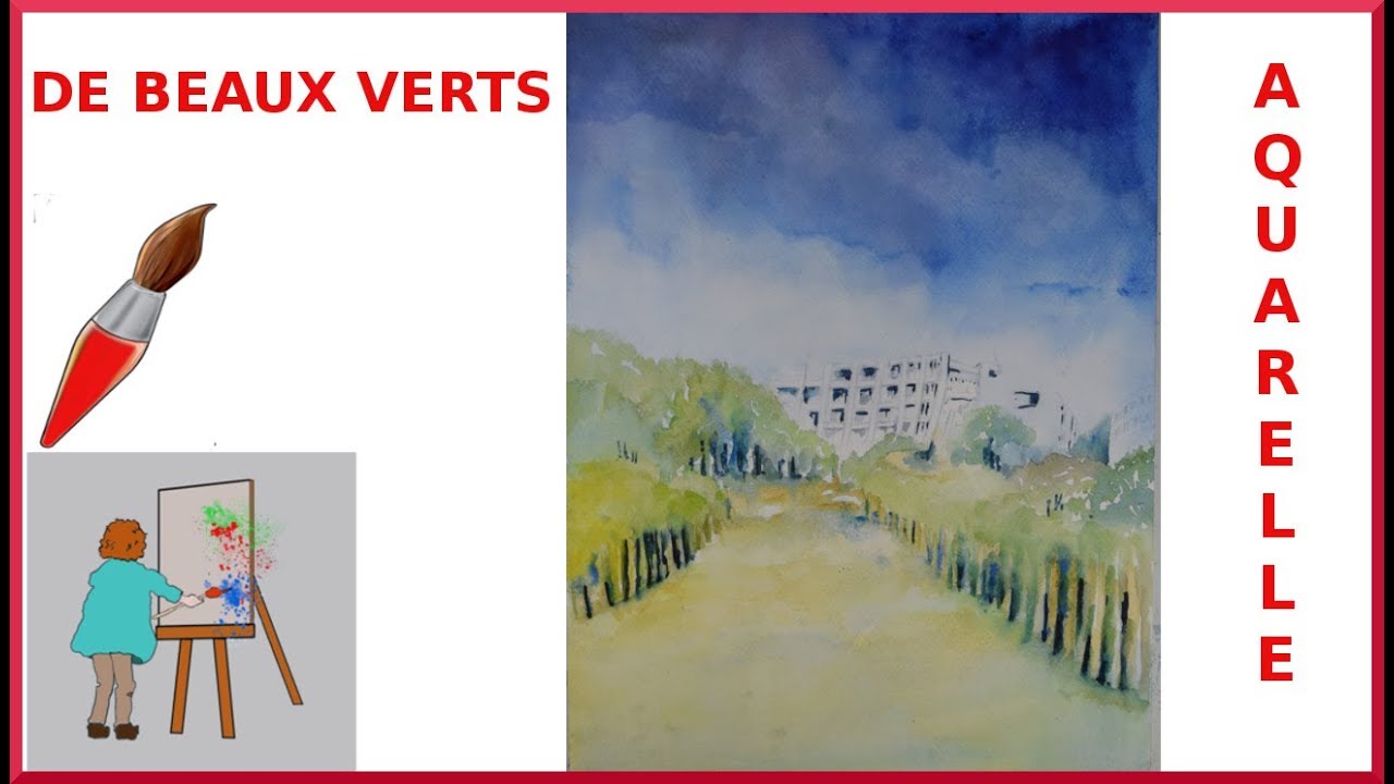 Paysage De Bord De Mer L Aquarelle Youtube