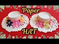 Paper hat  origami paper hat  paper hat craft  paper hat making ideas  diy paper hat ideas 