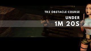 Finish the obstacle course in 1:20 or less with ps5 controls - Tomb Raider II Remastered