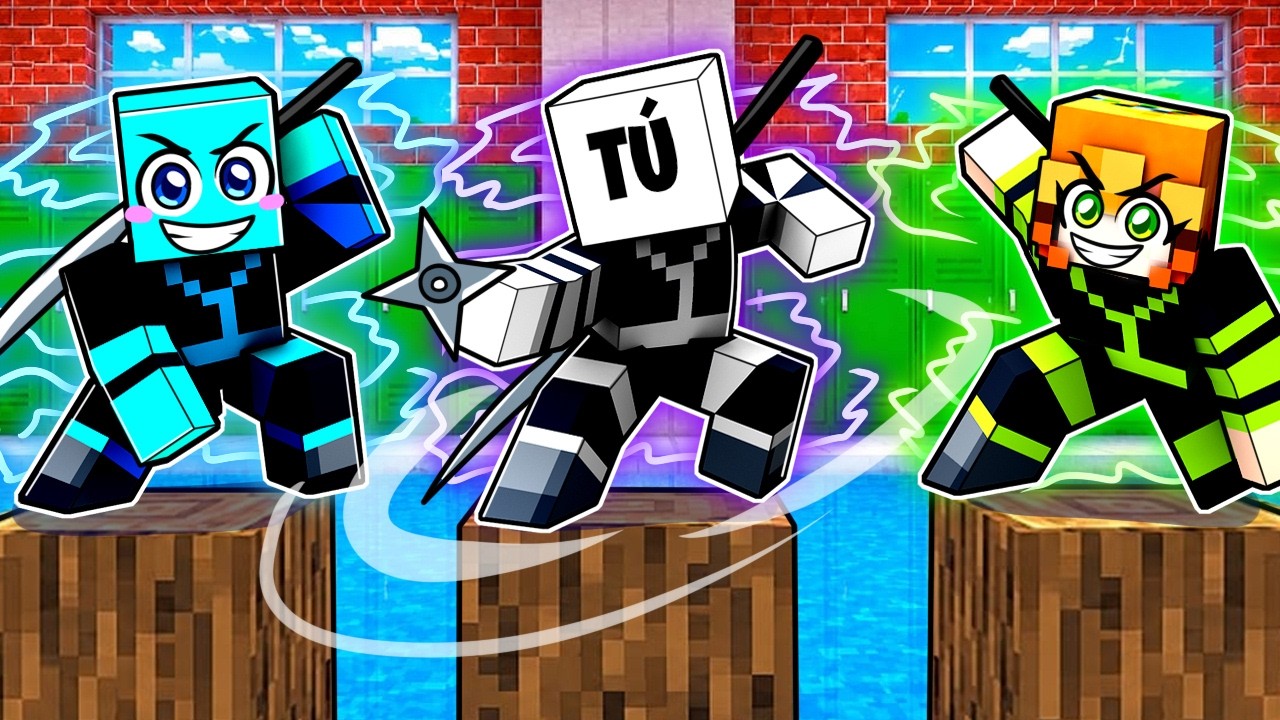 TU Entras a Una ESCUELA de SOLO NINJAS en Minecraft