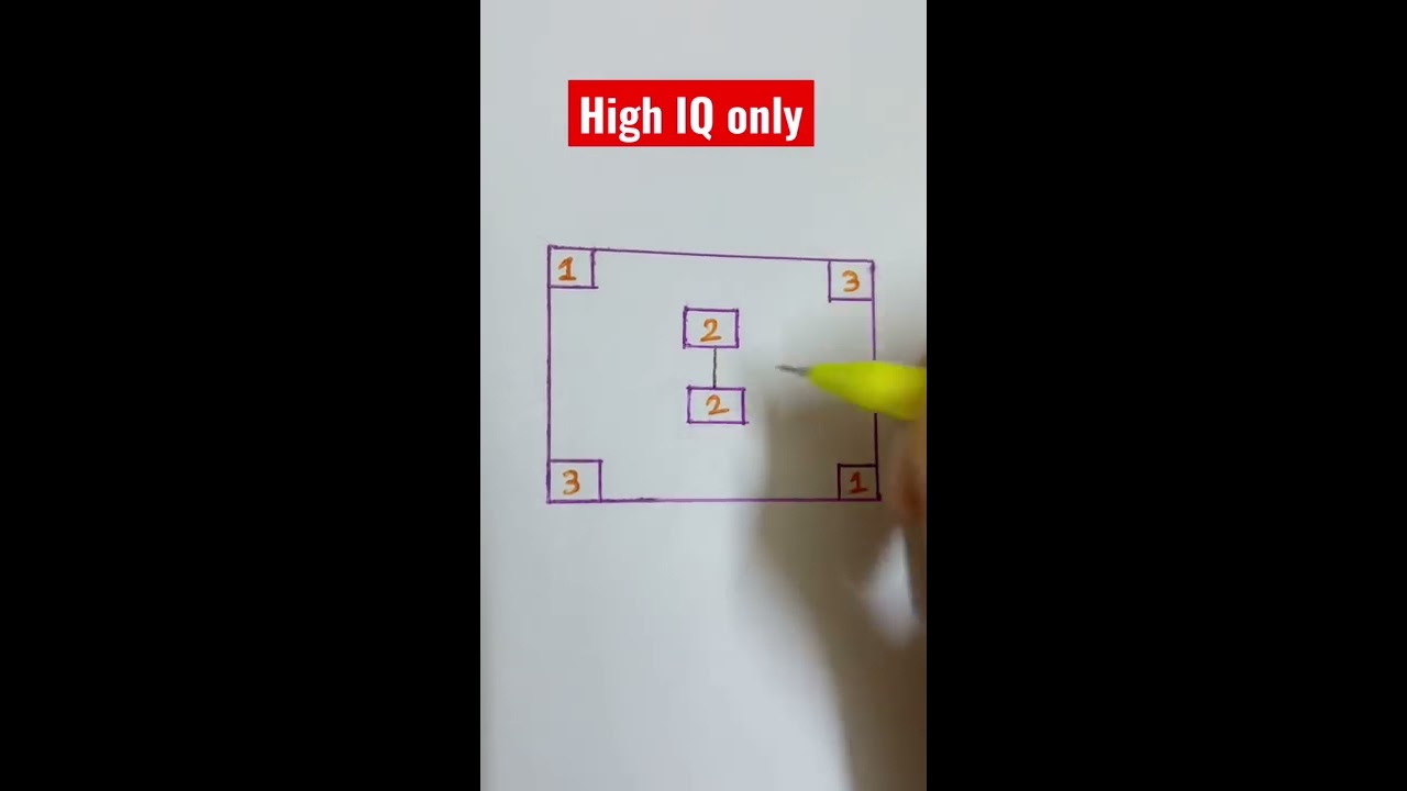 Connect 1 to 1, 2 to 2, 3 to 3 without crossing the lines! For High IQ only