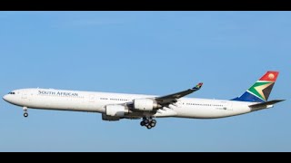 SOUTH AFRICAN AIRWAYS SAA, A340-300 TAKE OFF FROM JOHANNESBURG OR TAMBO TO PERTH AUSTRALIA