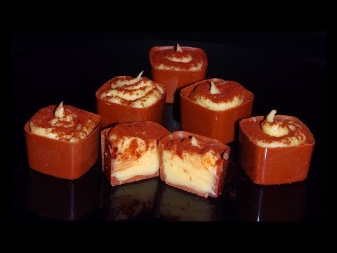 Как сделать ОТКРЫТЫЕ ШОКОЛАДНЫЕ ЧАШЕЧКИ конфеты с начинкой