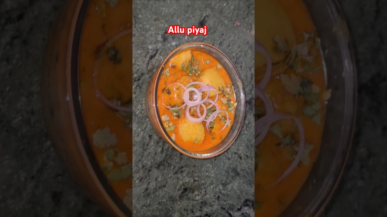 "Dhaba-Style Aloo Piyaz Sabzi | Simple & Delicious"#food #pu