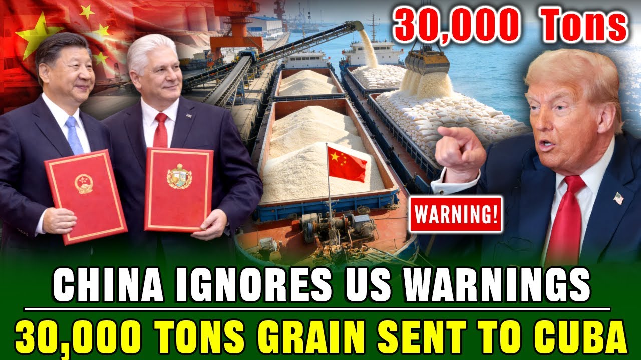 Игнорируя угрозы США! 30 000 тонн зерна, предназначенного для помощи Китая, транспортируются в ку...