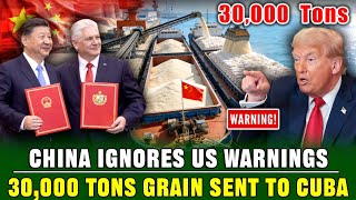 Download Lagu IGNORING U.S. Threats! China’s 30,000 Tons of Aid Grain Are Being Transported to Cuban Ports MP3