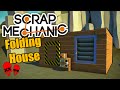 FOLDING HOUSE and AUTOMATIC GARAGE | Scrap Mechanic Gameplay #2