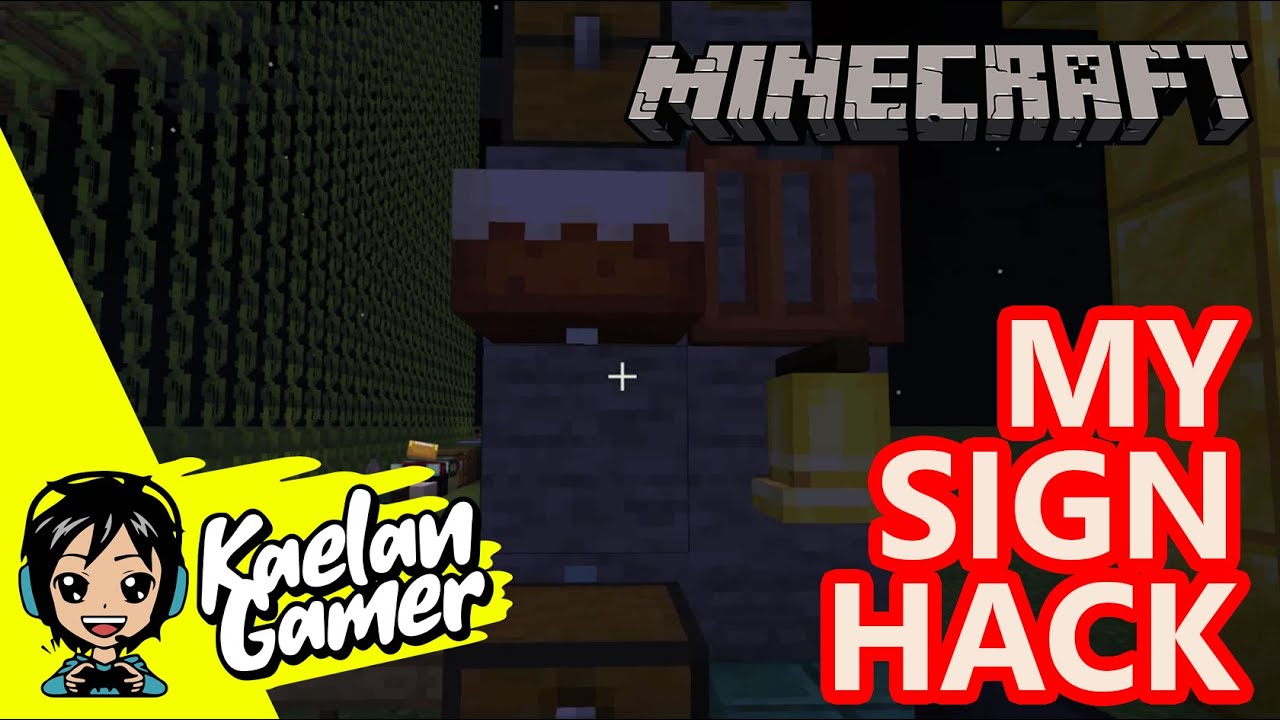 Insane Commands!! My Minecraft Sign Hack! - YouTube