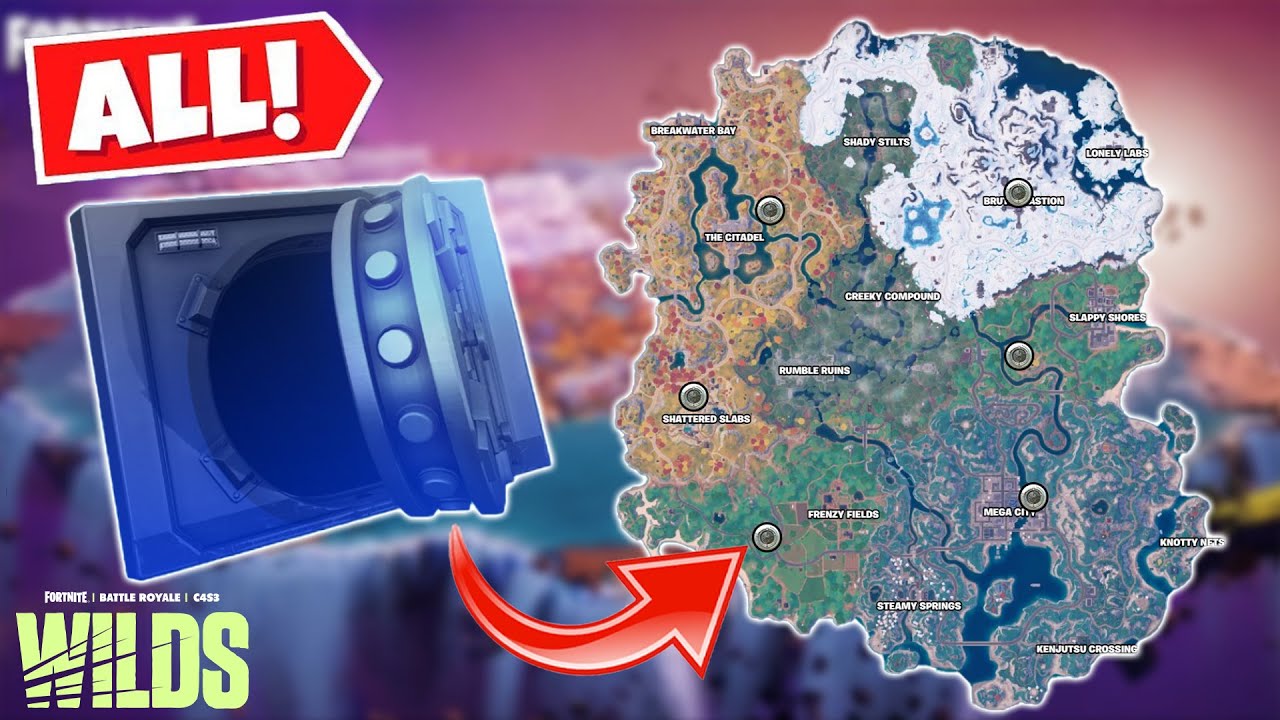 *ALL* Fortnite Chapter 4 Season 3 Vault Locations fortnitewilds YouTube