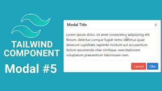 Modal - Tailwind Component #5