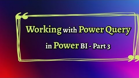 Power Query Part 3 | Data Cleaning | Data Transformation | #youtube | #youtubevideo | #powerbi