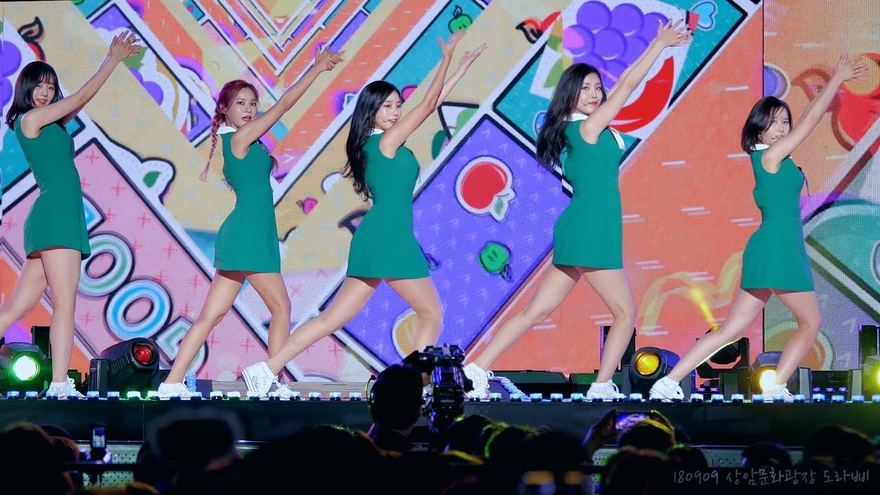 [4K] 180909 베리굿 (BerryGood), '풋사과 (Green Apple)' 직캠 @ DMCF 2018 AMN 빅콘서트, 상암