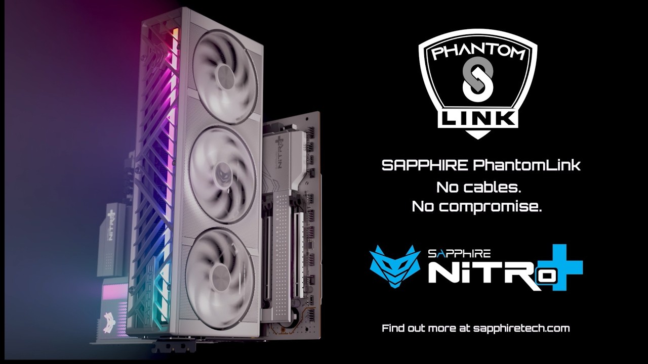 Card màn hình Sapphire NITRO+ AMD Radeon RX 9070 XT PhantomLink Polar Edition 16GB GDDR6 OC Edition