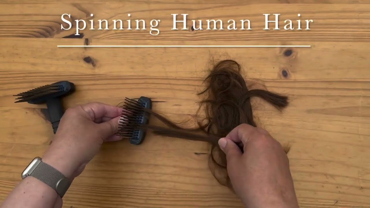 Прядение человеческих волос с использованием свивающего дракона и браслета кумихимо