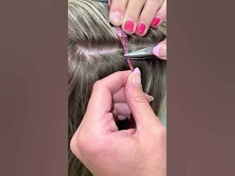 How To Apply Hair Tinsel - Nano Ring Method 