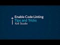 How to enable code linting in Keil Studio