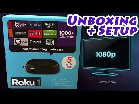 "Roku 1" FULL 1080p HD Streaming Device - Unboxing & Setup 2710X