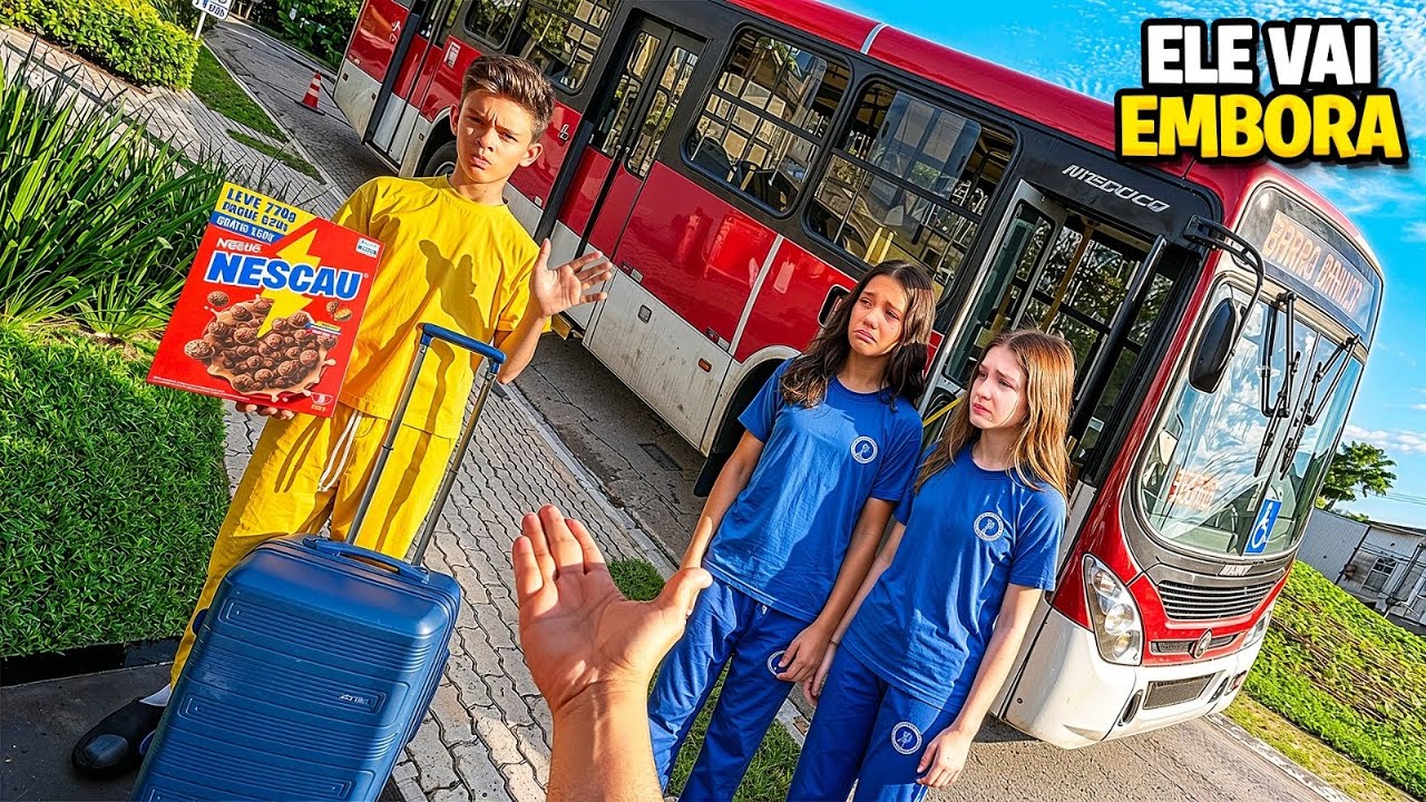 ele NÃO quer ir MAIS pra NOVA escola os MENINOS ficaram TRISTES 