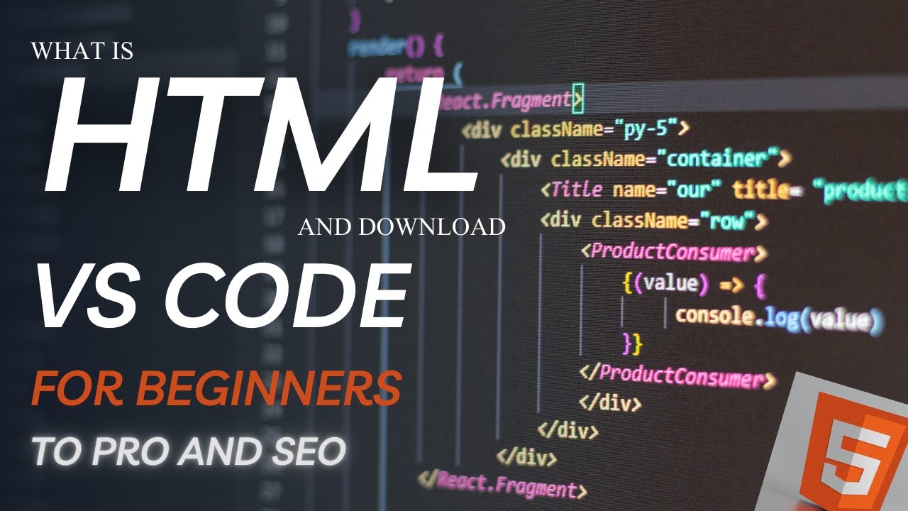 What is HTML Beginner's to Pro and Download Visual Studio Code. - YouTube