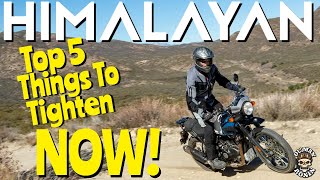 TOP 5 Things To Tighten NOW! | Royal Enfield Himalayan | Ol' Man Ronin (S5,E19)