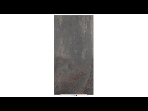 Oxidized iron tile black video