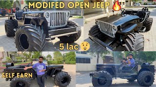 Willys Jeep Modified with Monster  Tyres || Full detailed ownership review || Open jeep ||Carintro