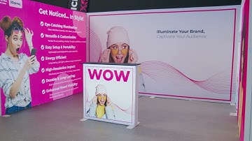 LED Lightbox Display Walls, Backdrops & Stands | LUXORA