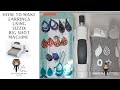 HOW TO MAKE EARRINGS USING THE SIZZIX BIG SHOT || DIY FAUX LEATHER EARRINGS || DIY ASSESSORIES