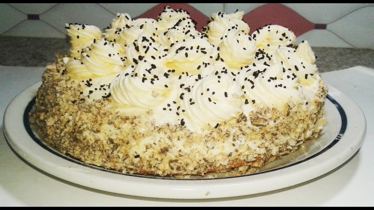 recette gateau a la creme facile - YouTube