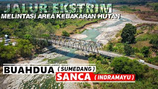 KONDISI TERKINI ‼️ JALAN LINTAS TERCEPAT SUMEDANG MENUJU INDRAMAYU VIA BUAHDUA - SANCA