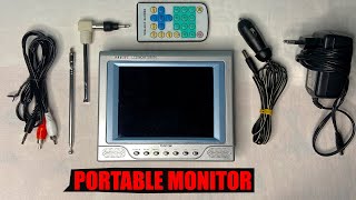 Unboxing Color LCD Monitor/TV, 5 inches | Connecting to a VCR