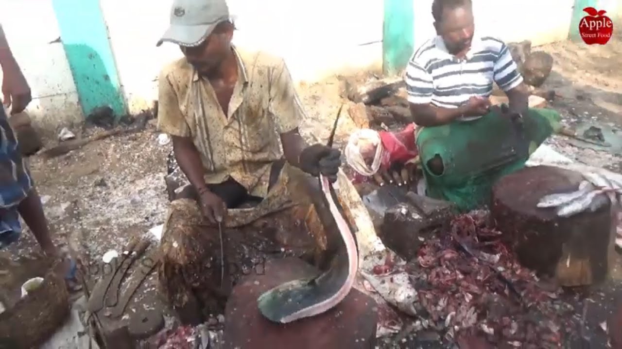 Fisher Man Fish Cutting | Skinless fish cutting skills | APPLE STREET FOOD