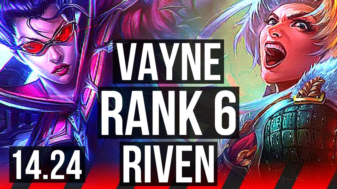VAYNE vs RIVEN (TOP) | Rank 2 Vayne, 10/1/15, Rank 6, Dominating | NA Challenger | 14.24