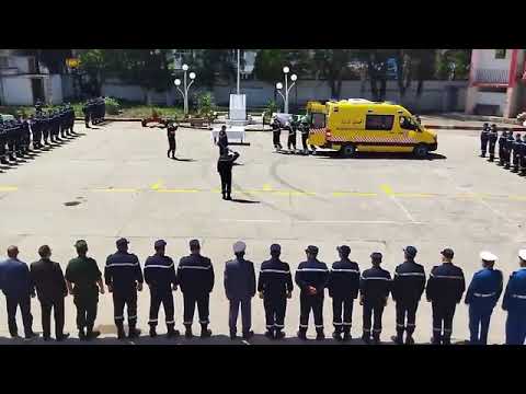 عاجل شاهد كيف ودع شهيد الواجب أعوان الحماية المدنية