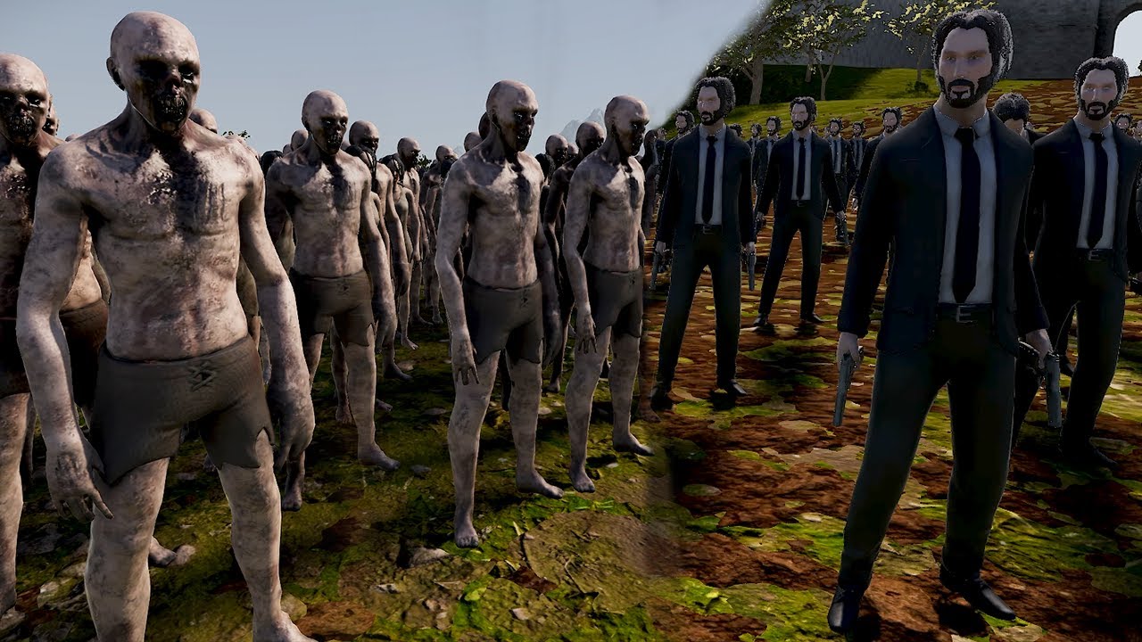 100 John Wick vs 1,000,000 Zombies | Ultimate Epic Battle Simulator 2 | UEBS 2