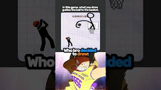 Bro drew the most overpowered dunk ever 💀🏀