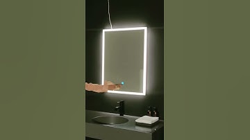 How the Acrylic illuminated LED mirror operate? By Innova Mirror model IN-A100