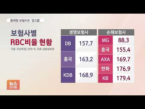 금리인상에 건전성 비상…DB·한화·KB·흥국 RBC비율 ‘턱걸이’