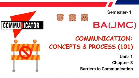 Barriers to Communication by Simranjeet Singh