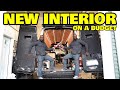 Designing a simple high end interior on our budget off grid van