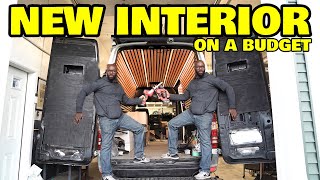 Designing a simple high end interior on our budget off grid van