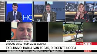 Violencia en el Hospital de Gonnet: El hijo del Pata Medina e Iván Tobar hablaron con A24