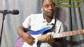 Taarab guitar tutorial key C 1-5-4-5 easy Coast tune azimio