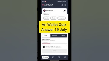 Ari Wallet Quiz Answer 19 July | Ari Wallet Today Voucher Code July 19 #quiz #ariwallet