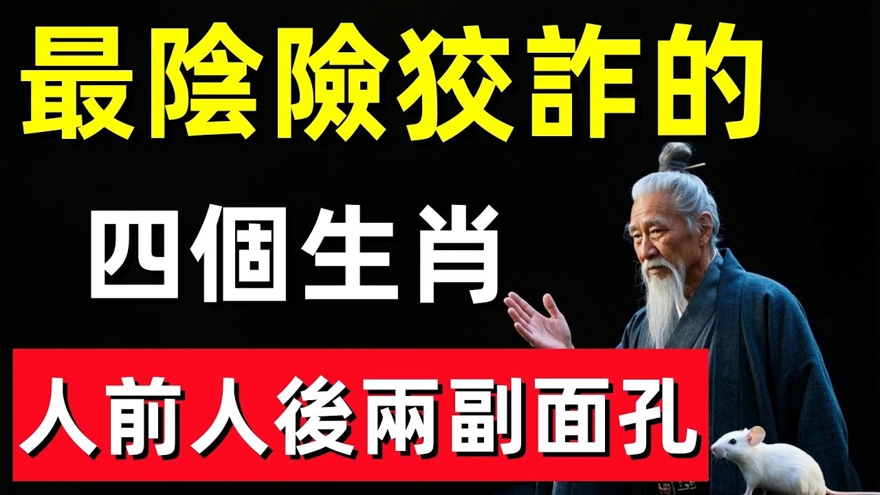 最陰險狡詐的四個生肖，人前人後兩副面孔！#修行思維 #修行 #福報 #禪 #道德經 #覺醒 #開悟 #禅修